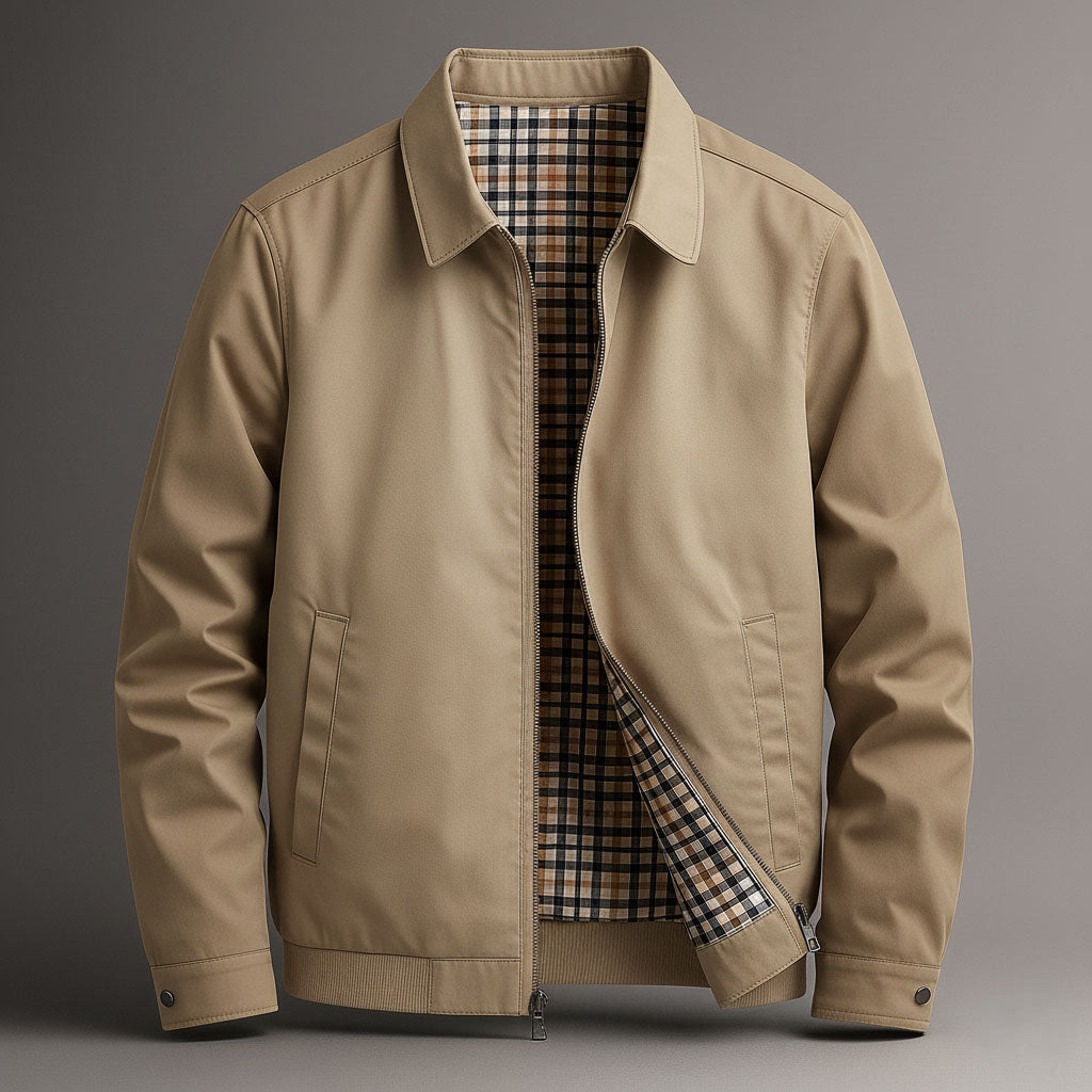 Zip Front Utility Jacket Stylish for Men | Hadley