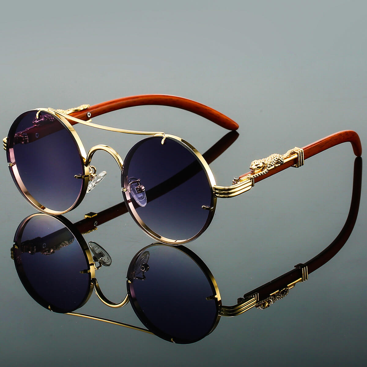 Classic retro tinted sunglasses for men | Panthera - 4
