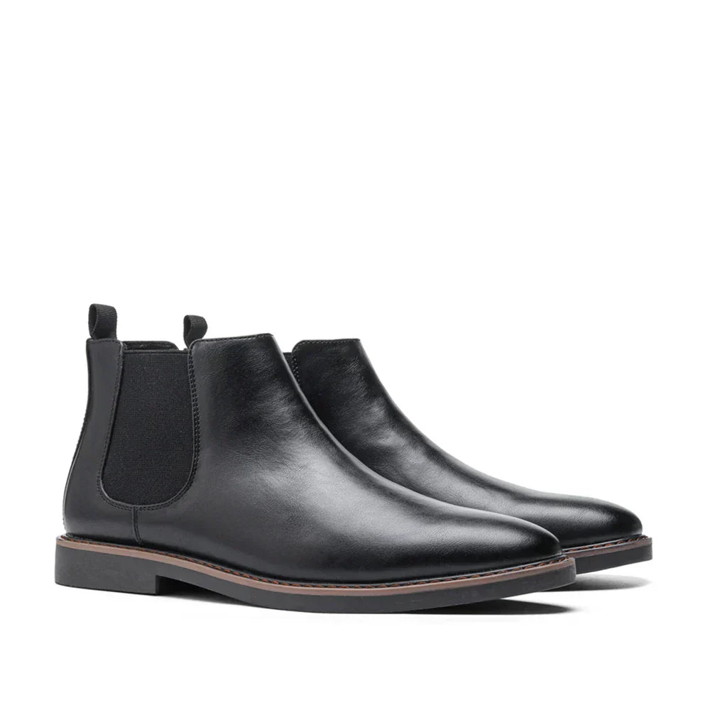 Classic lace-up leather ankle boots for men | Emerson -7