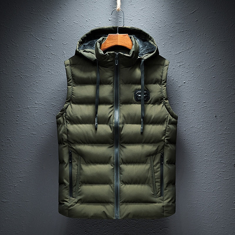 Padded Hooded Gilet Vest Stylish For Men | Kaedon