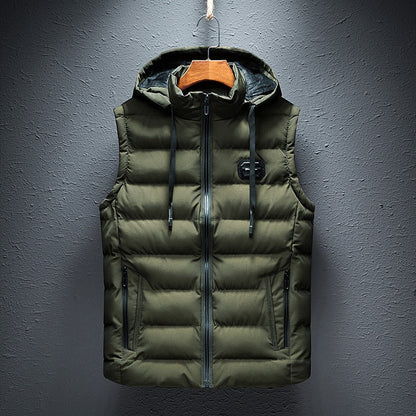 Padded Hooded Gilet Vest Stylish For Men | Kaedon