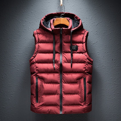 Padded Hooded Gilet Vest Stylish For Men | Kaedon