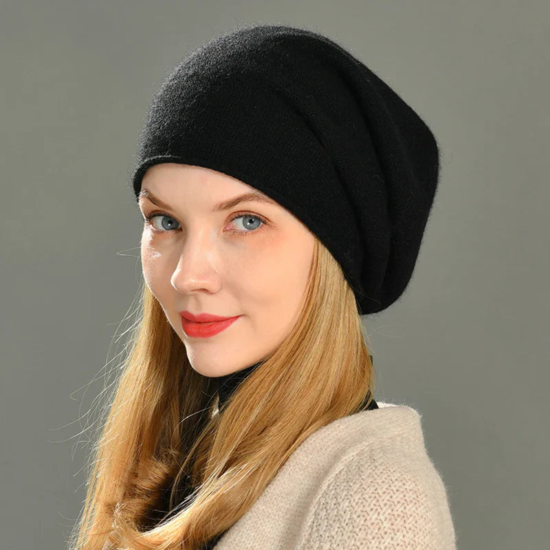 Soft cosy cashmere beanie for women | Amara - 4