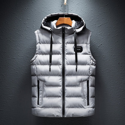 Padded Hooded Gilet Vest Stylish For Men | Kaedon