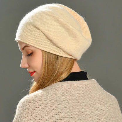 Soft cosy cashmere beanie for women | Amara - 3