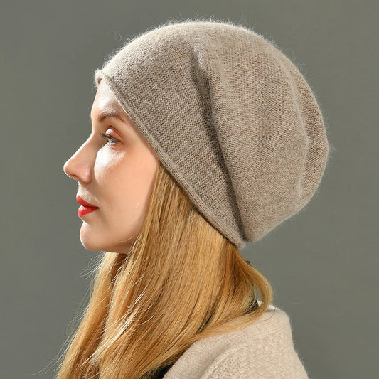 Soft cosy cashmere beanie for women | Amara - 1