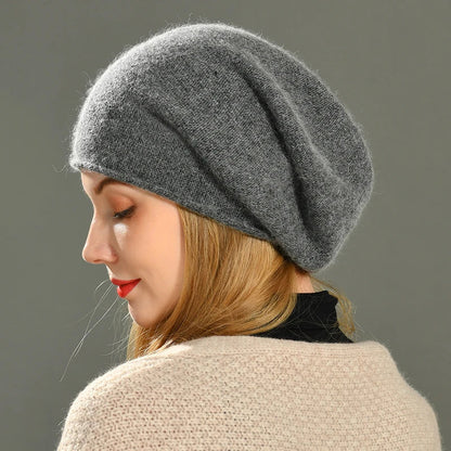 Soft cosy cashmere beanie for women | Amara - 2