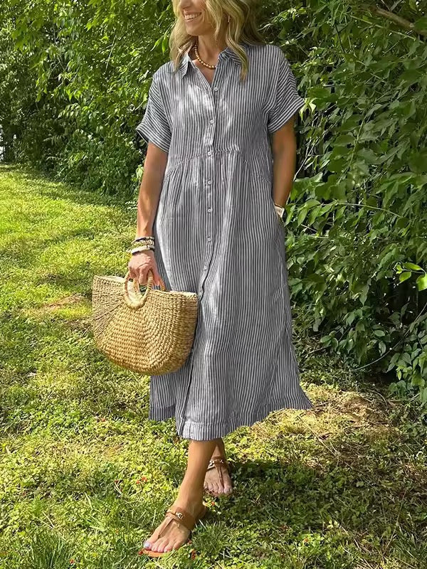 Elegant flowing everyday maxi dress for women | Ruby - 5