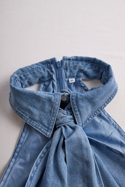 Chic sleeveless halter everyday blouse for women - 11