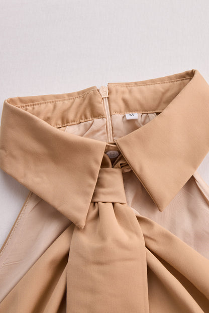 Chic sleeveless halter everyday blouse for women - 4