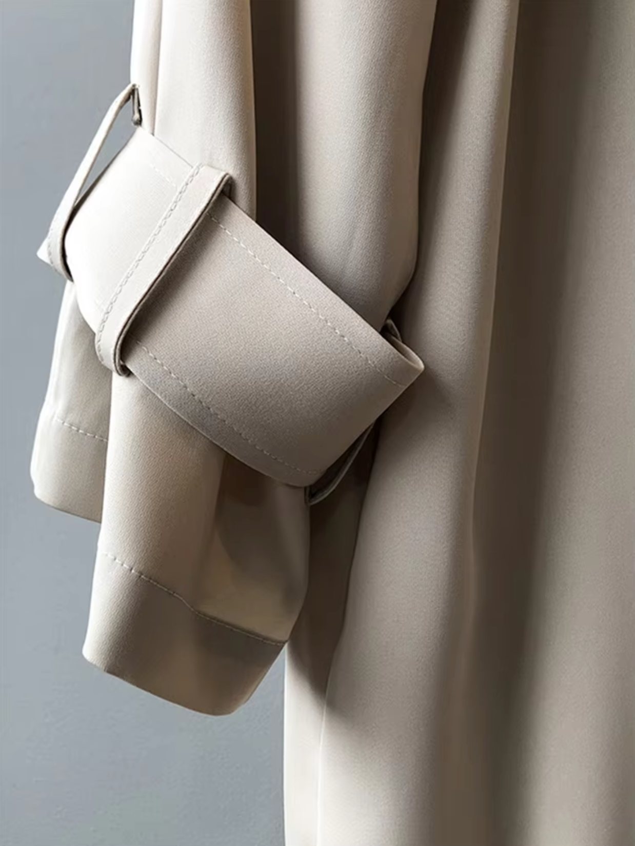 Elegant longline button-through coat for women -5