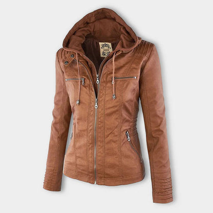 Durable elegant everyday leather jacket for women | Sophie -4