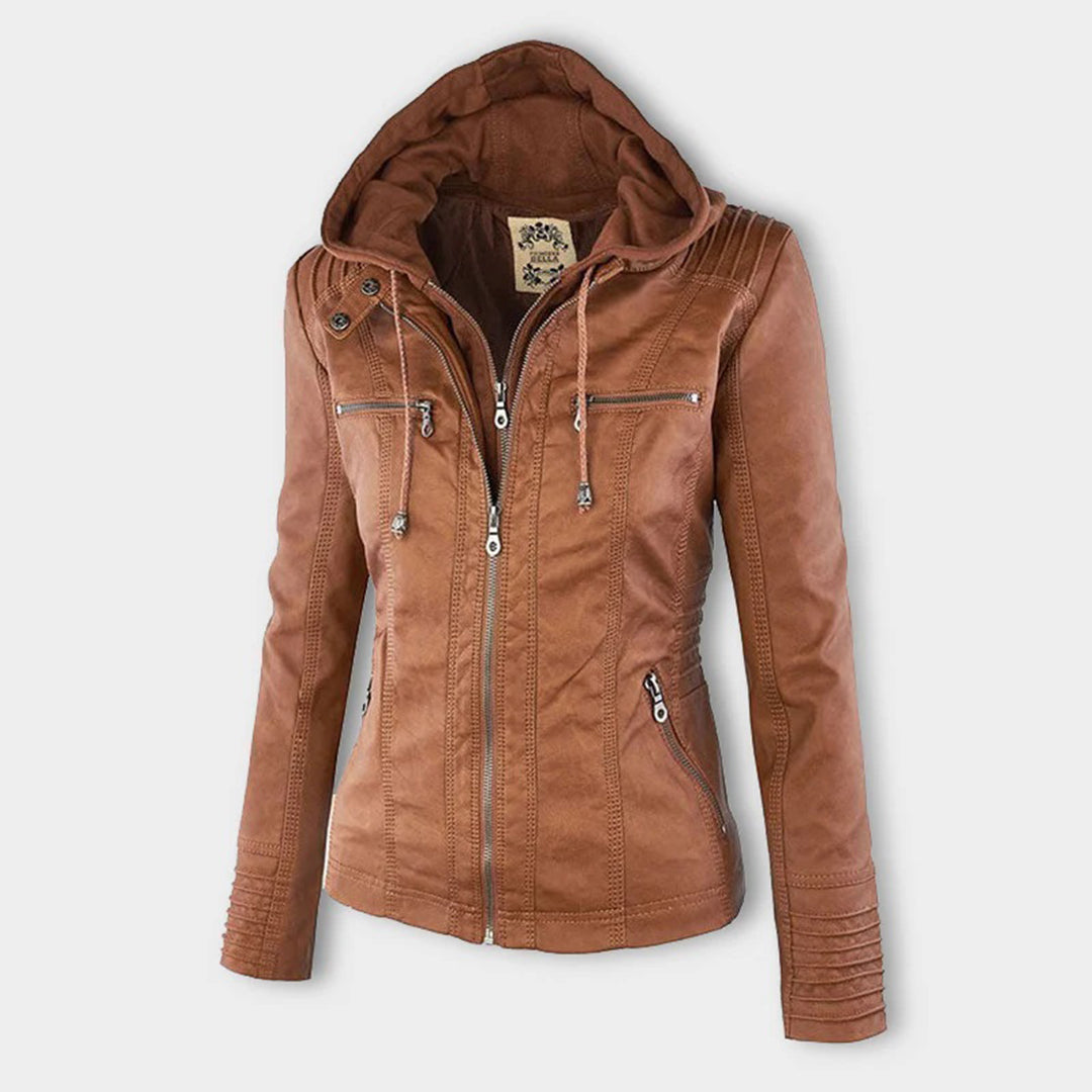 Classic leather everyday jacket for women | SOPHIE - 4