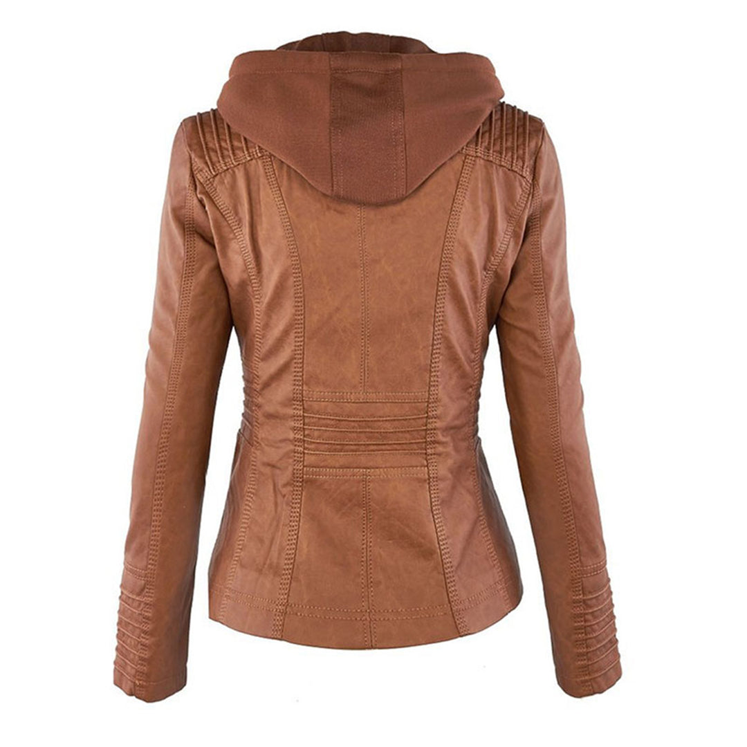 Durable elegant everyday leather jacket for women | Sophie -6