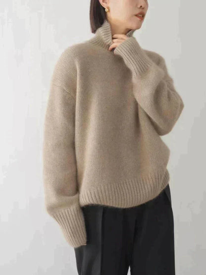 High Neck Knit Sweater Cozy For Women | Seraphina