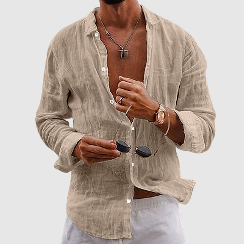 Breathable linen everyday shirt for men | Lorenzo - 2