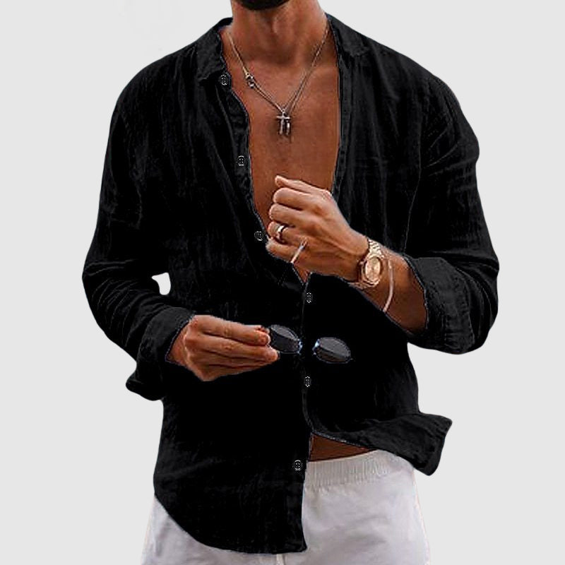 Breathable linen everyday shirt for men | Lorenzo - 5
