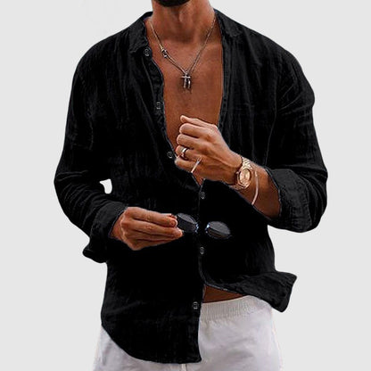 Breathable linen everyday shirt for men | Lorenzo - 5