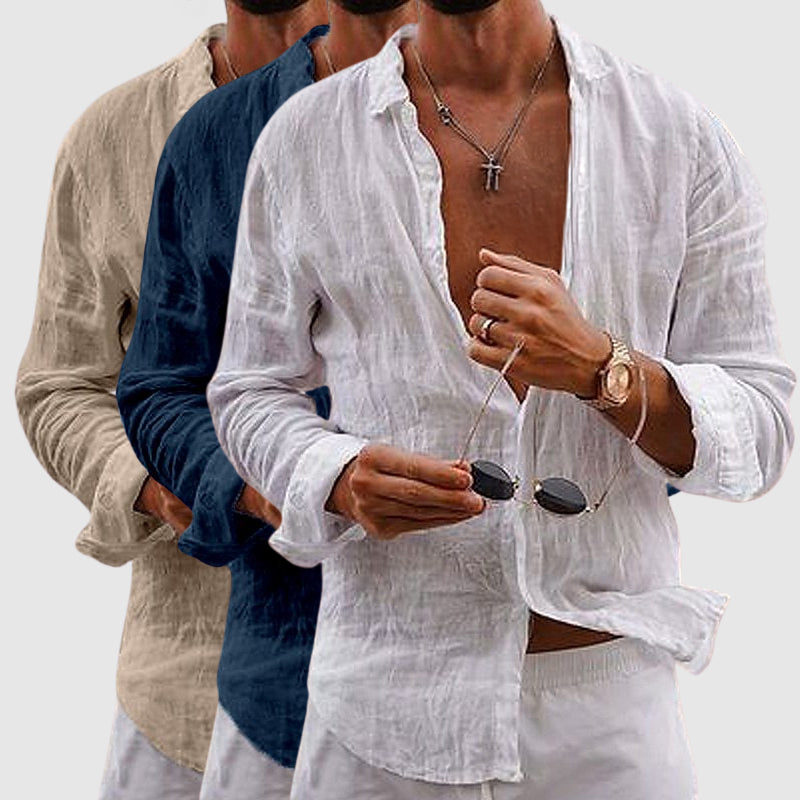 Breathable linen everyday shirt for men | Lorenzo - 7
