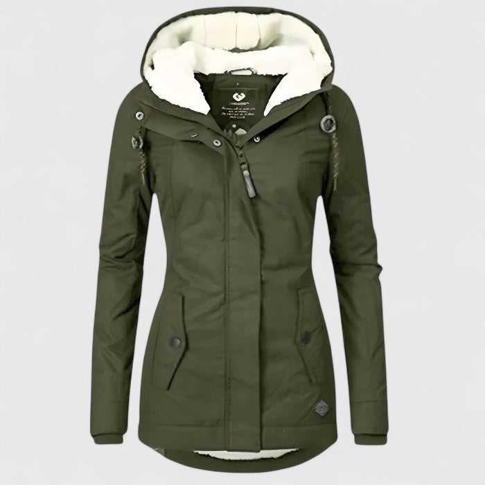 Waterproof hooded warm winter coat for women | Amélie -5