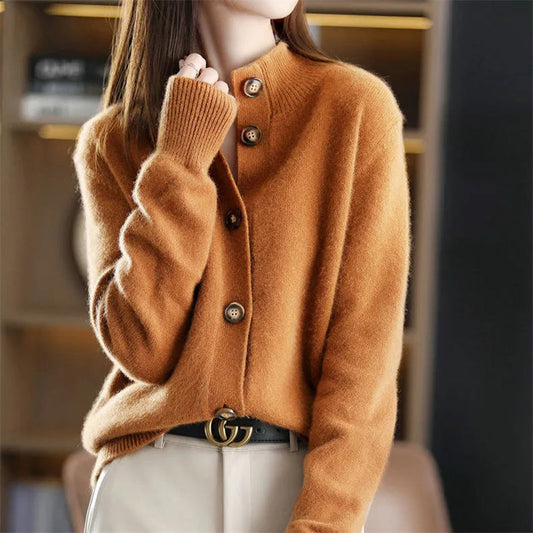 Button Front Knit Cardigan Cozy for Women | Elise
