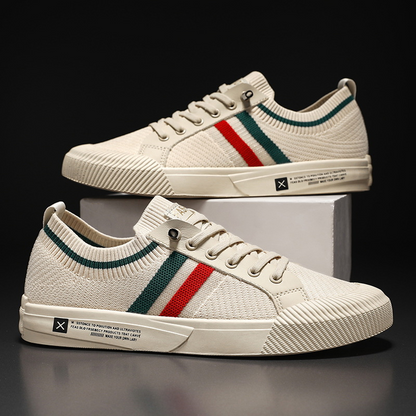 Striped Lace Up Sneakers Modern for Men | Luca