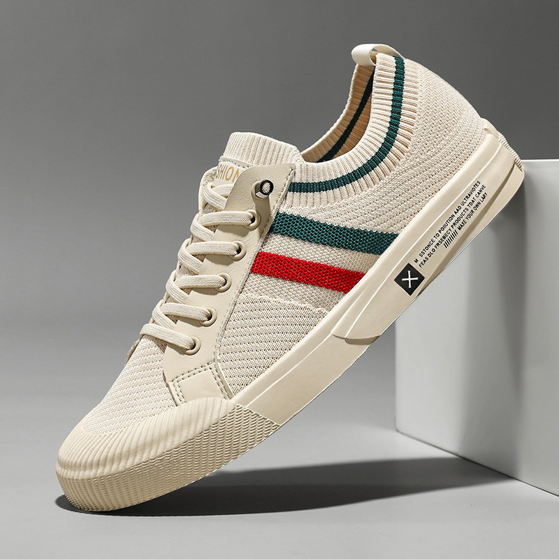 Striped Lace Up Sneakers Modern for Men | Luca