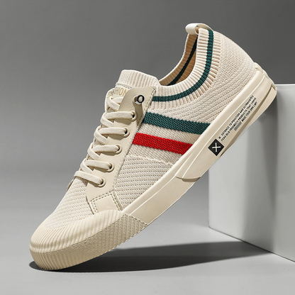Striped Lace Up Sneakers Modern for Men | Luca