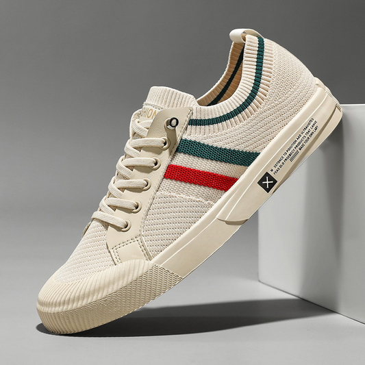Striped Lace Up Sneakers Modern for Men | Luca