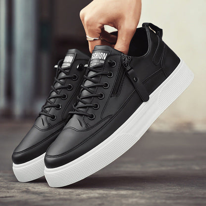 Classic everyday leather casual trainers for men | Stratford -7