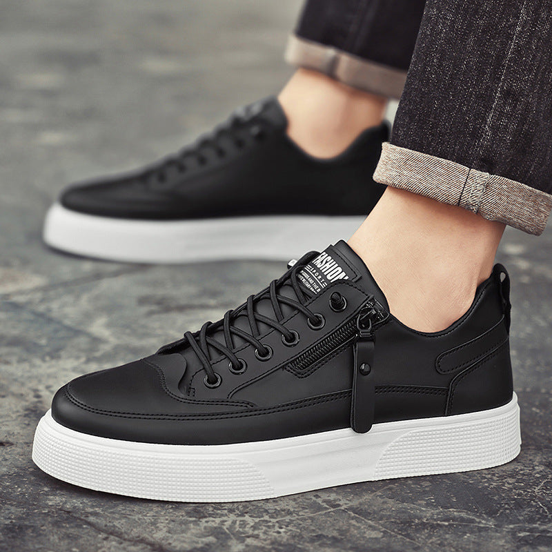 Classic everyday leather casual trainers for men | Stratford -5