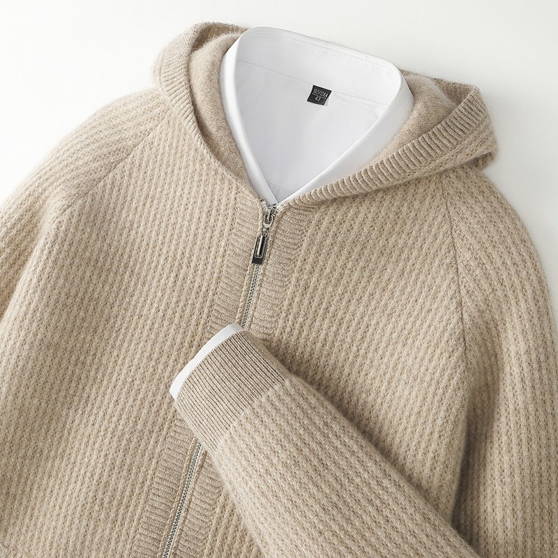 Refined Zip Hoodie Trendy for Men | Matteo