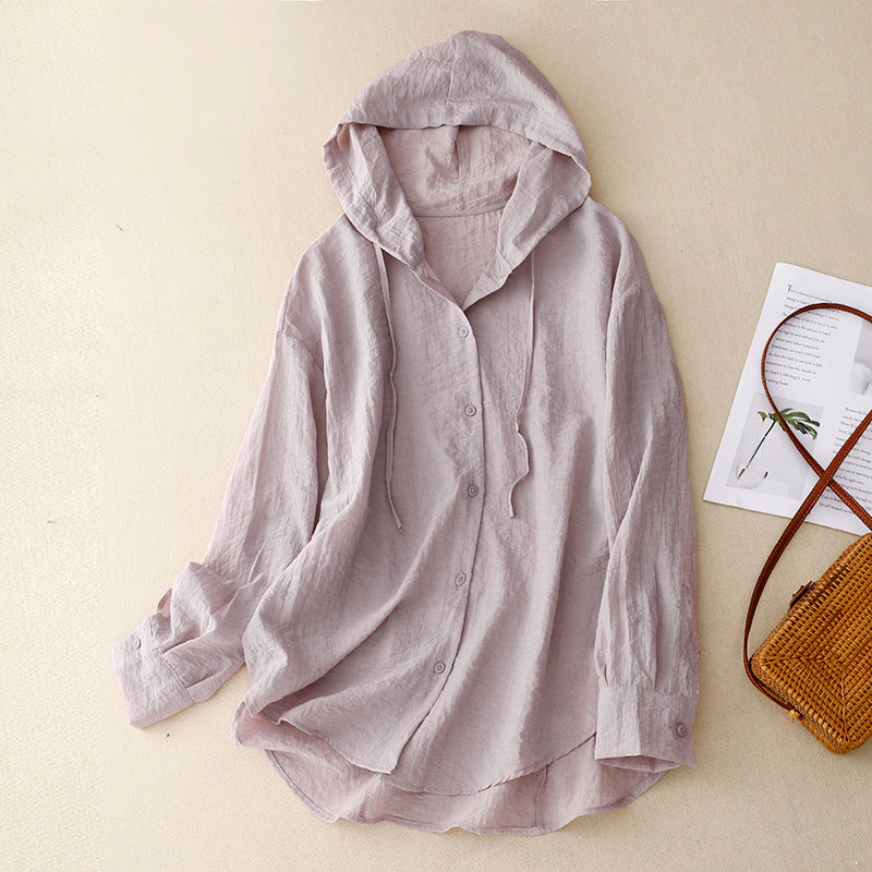 Lightweight Hooded Blouse Chic for Women | Elara