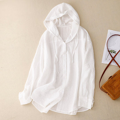 Lightweight Hooded Blouse Chic for Women | Elara