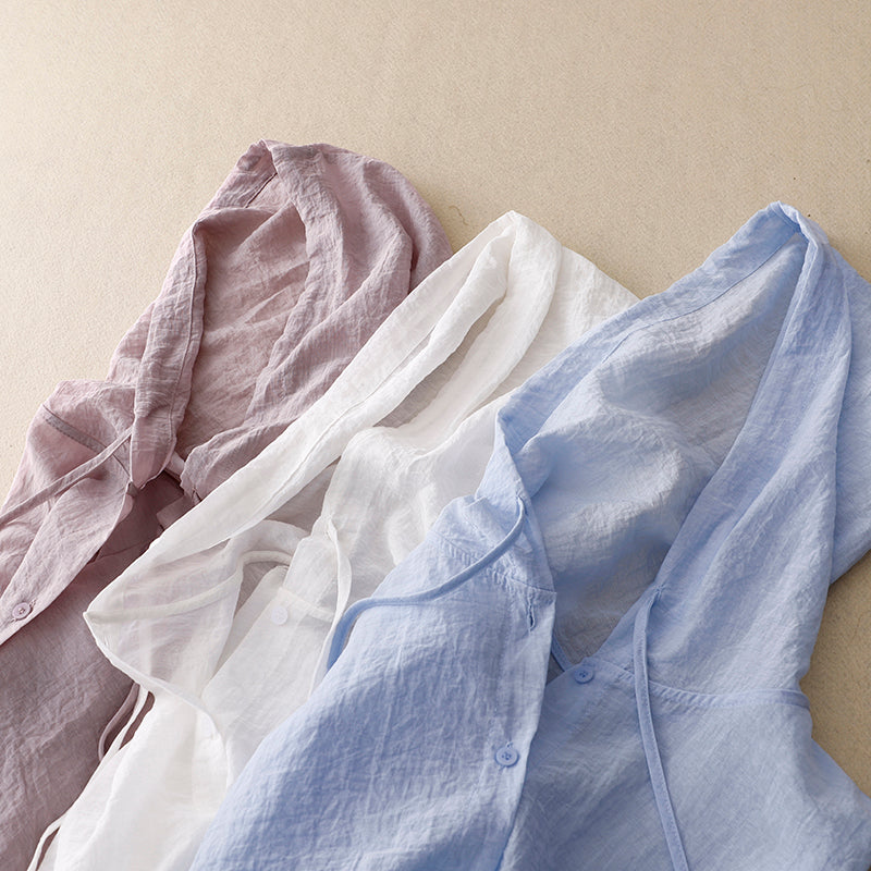 Lightweight Hooded Blouse Chic for Women | Elara