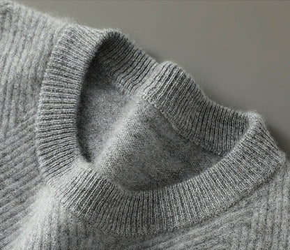 Textured Crew Neck Sweater Cozy for Men | Alcott
