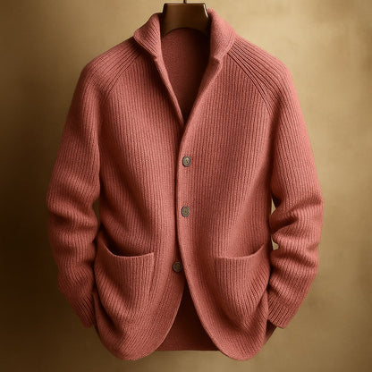 Lightweight button-up knit cardigan for men | Mason -1
