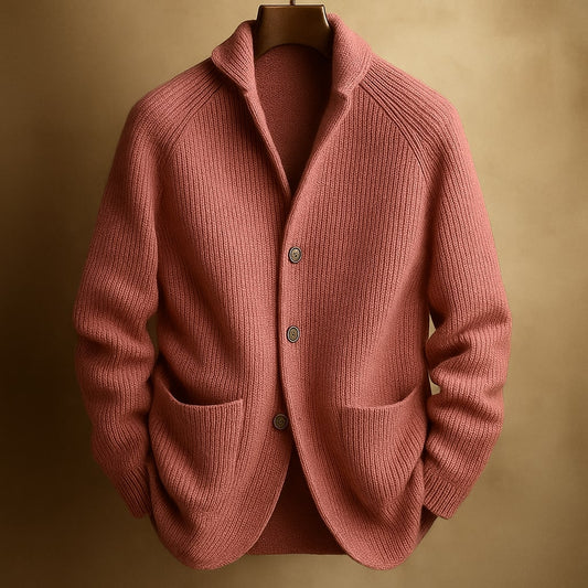 Lightweight button-up knit cardigan for men | Mason -1