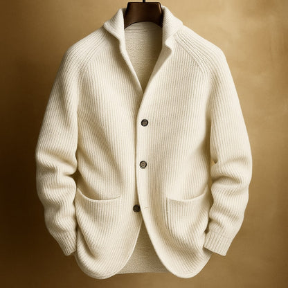 Lightweight button-up knit cardigan for men | Mason -2