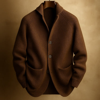 Lightweight button-up knit cardigan for men | Mason -3
