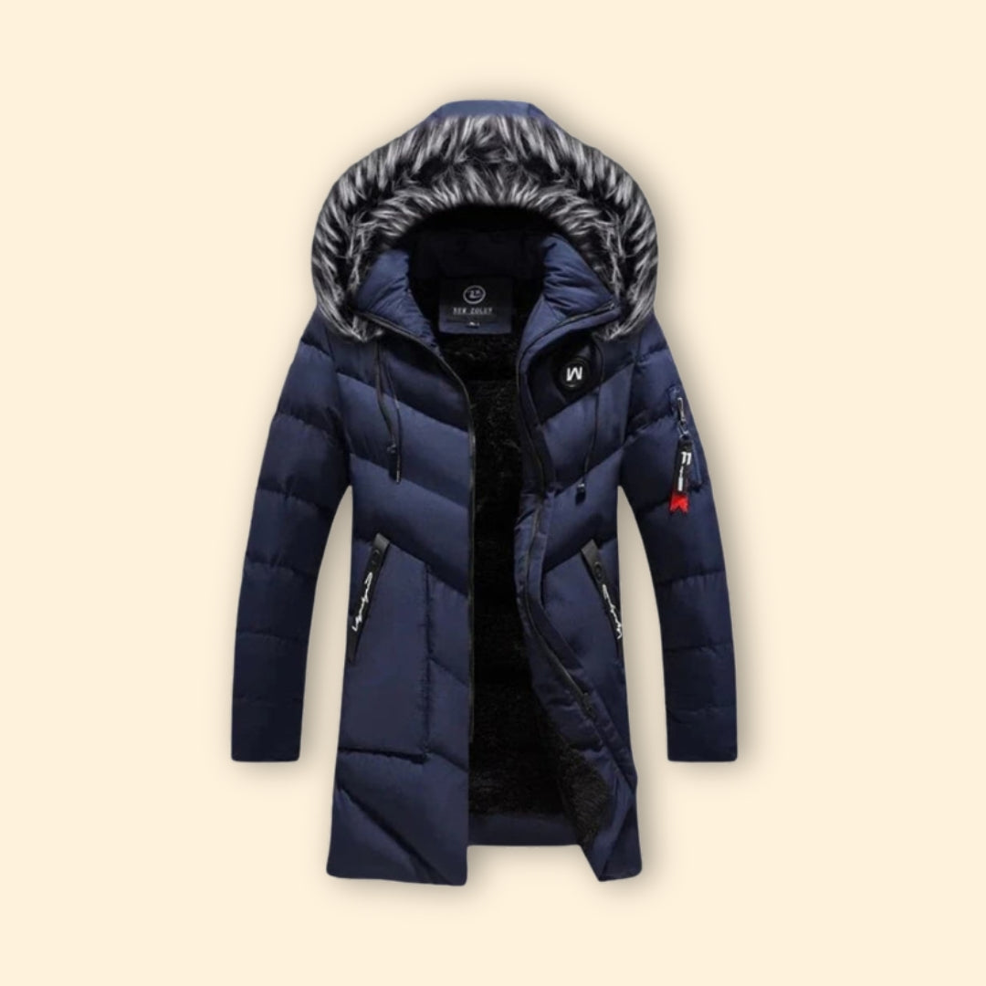Quilted Hooded Parka Coat Stylish For Men | Ronan