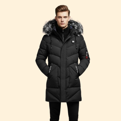 Quilted Hooded Parka Coat Stylish For Men | Ronan