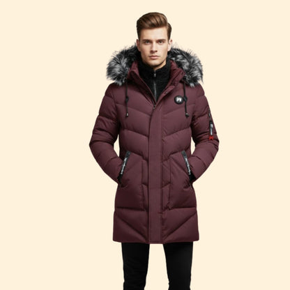 Quilted Hooded Parka Coat Stylish For Men | Ronan