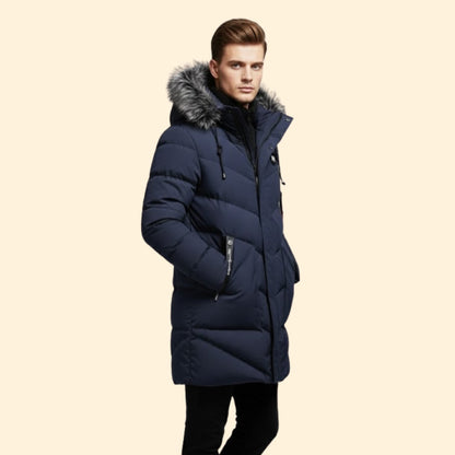 Quilted Hooded Parka Coat Stylish For Men | Ronan