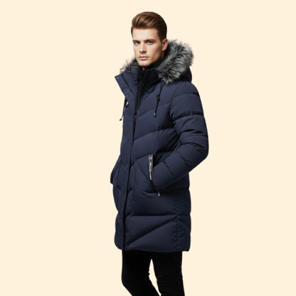 Quilted Hooded Parka Coat Stylish For Men | Ronan