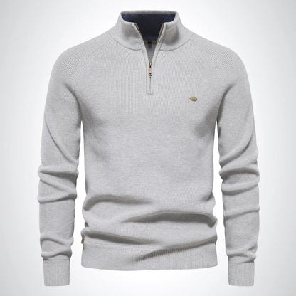 Half Zip Stand Collar Sweater Cozy For Men | Gerald