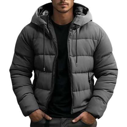Lightweight insulated hooded puffer jacket for men -2
