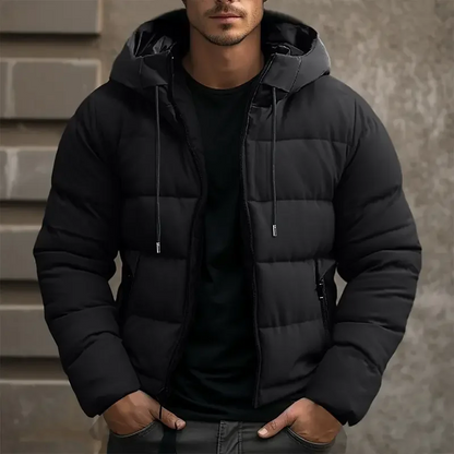Lightweight insulated hooded puffer jacket for men -5