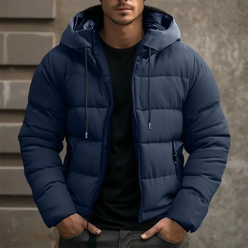Lightweight insulated hooded puffer jacket for men -6