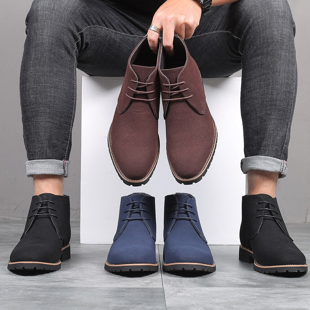 Suede Ankle Shoes -2